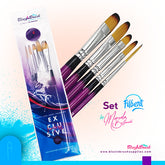 Blazin Brush Script Filbert Set